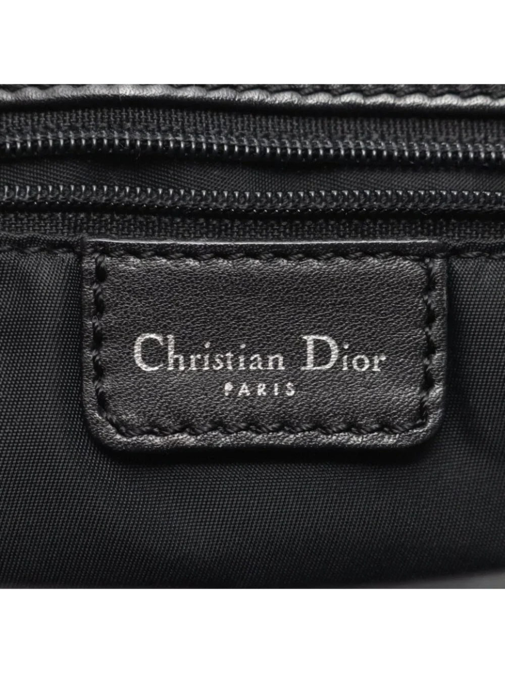 Dior Shoulder Bag Trotter Street Chic Black Canvas Leather